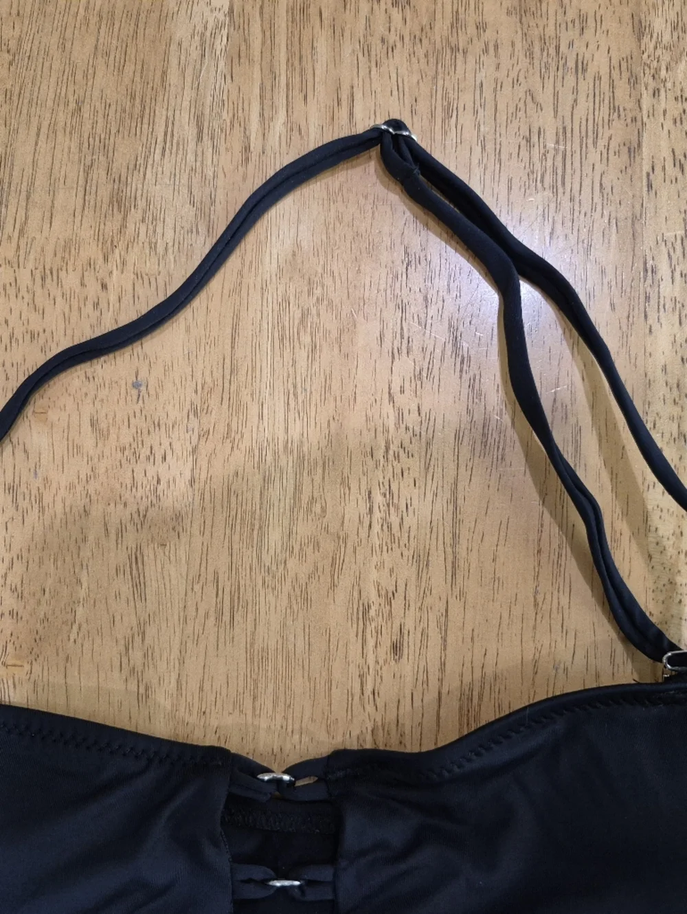 NWOT Sunny Co Ari Black Halter Bikini Top